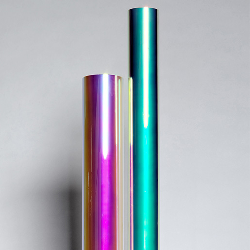 Dichroic glass/colour effect glass