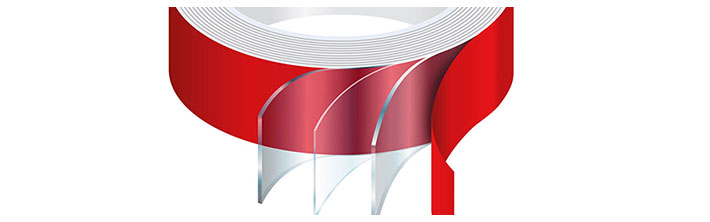 HDV Ruban adhésif thermo-rétractable flexible doublé 100 mm x 25 m